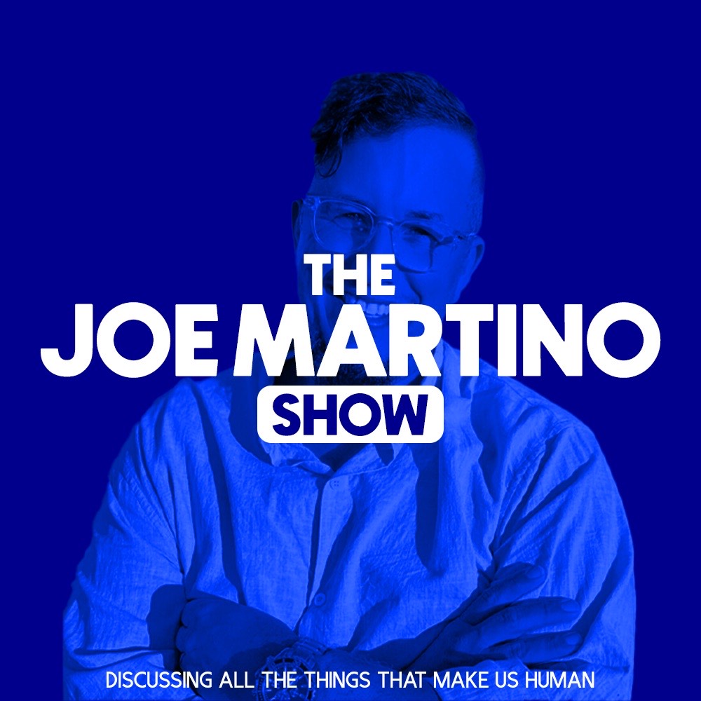 A picture of the logo for the Joe Martino Show