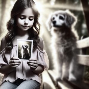 A girl remembers her dog