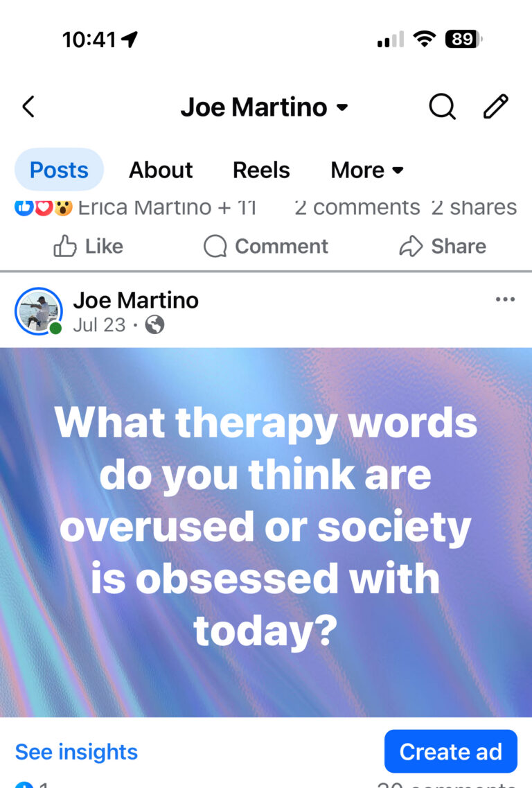 When Therapy Words End the Conversation
